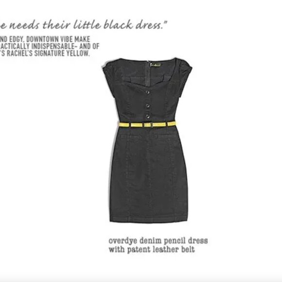 Edie Rose for DKNY Overdye Denim Pencil Dress - Sz Med - Picture 10 of 13